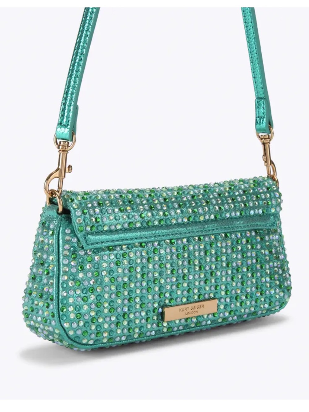 Kurt Geiger 🦅 NWT! Pickle Crystal-Embellished Multi Way Bag - Picture 4 of 16
